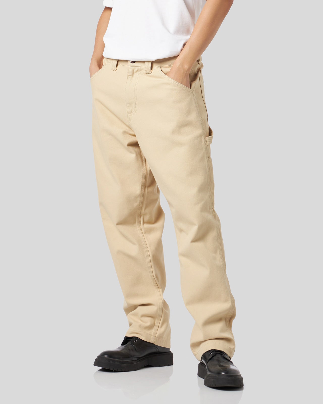 WORKER PANTS WITH GOTIC V-S PATCHES