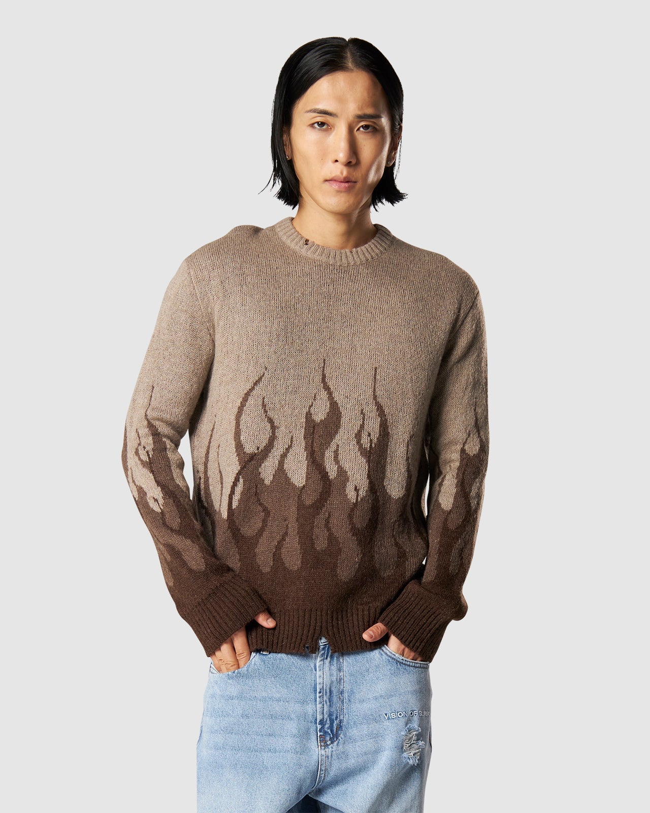 JACQUARD DOUBLE FLAMES JUMPER