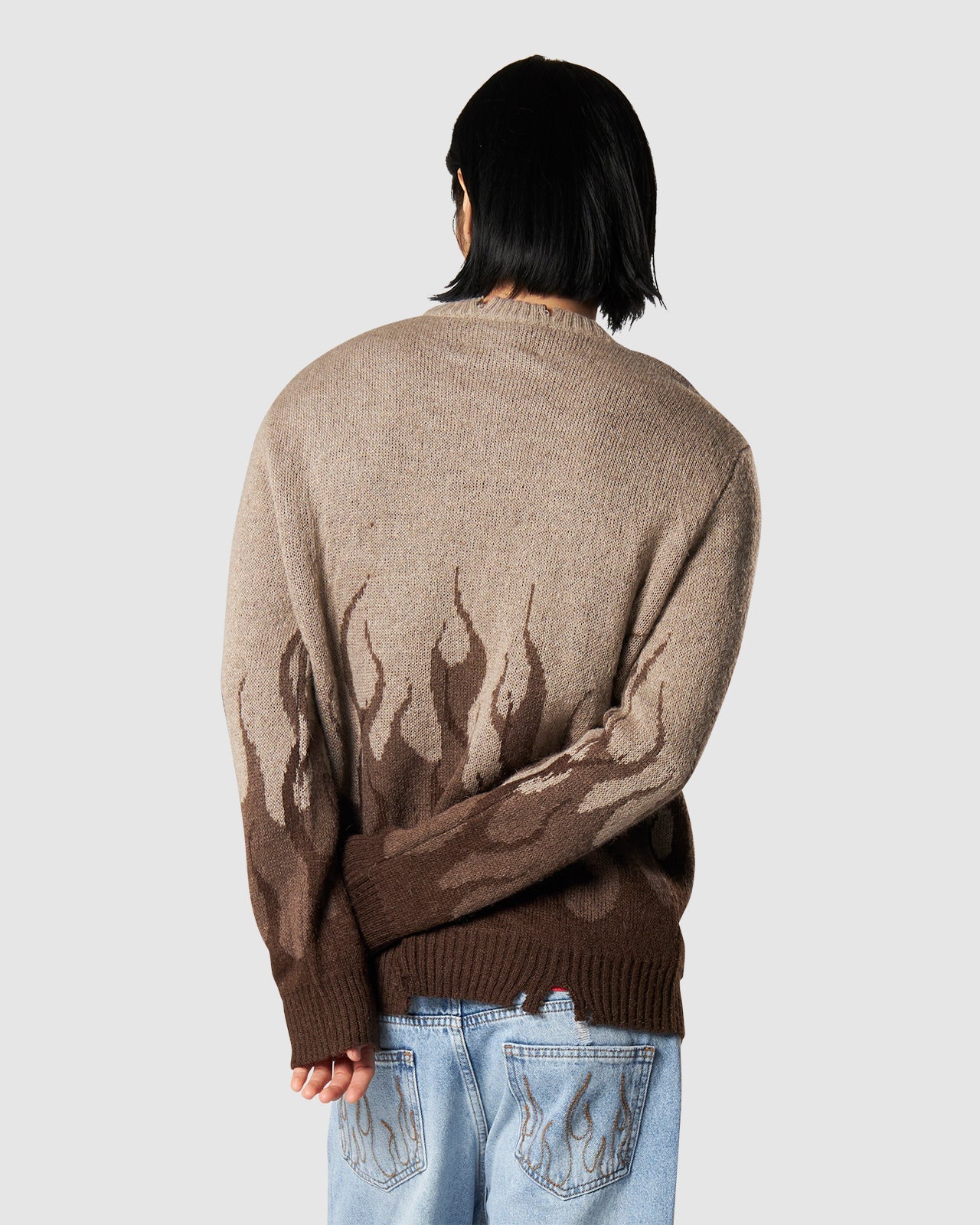 JACQUARD DOUBLE FLAMES JUMPER