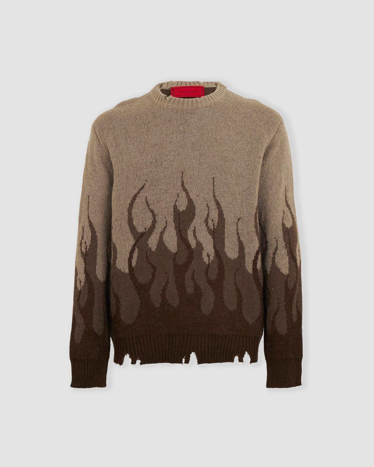JACQUARD DOUBLE FLAMES JUMPER