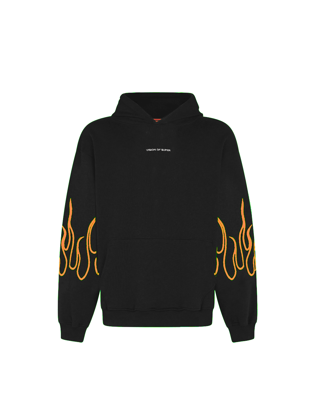 EMBROIDERED FLAMES HOODIE