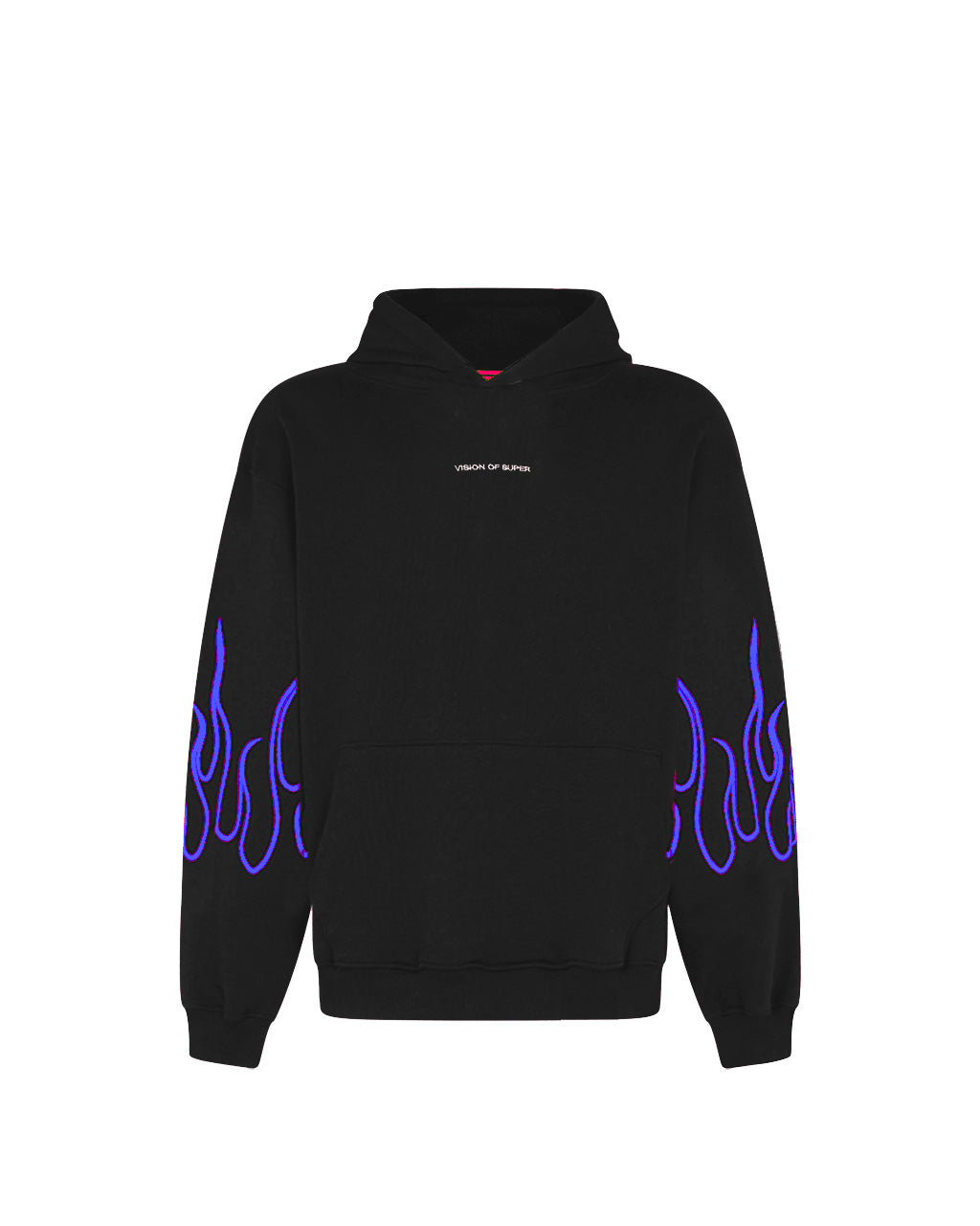 EMBROIDERED FLAMES HOODIE
