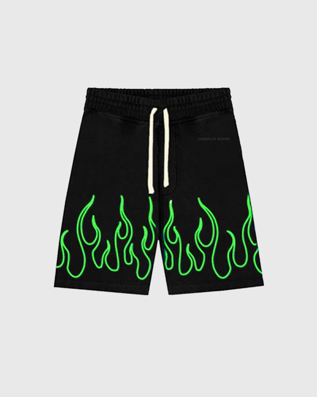 EMBROIDERED FLAMES SHORTS