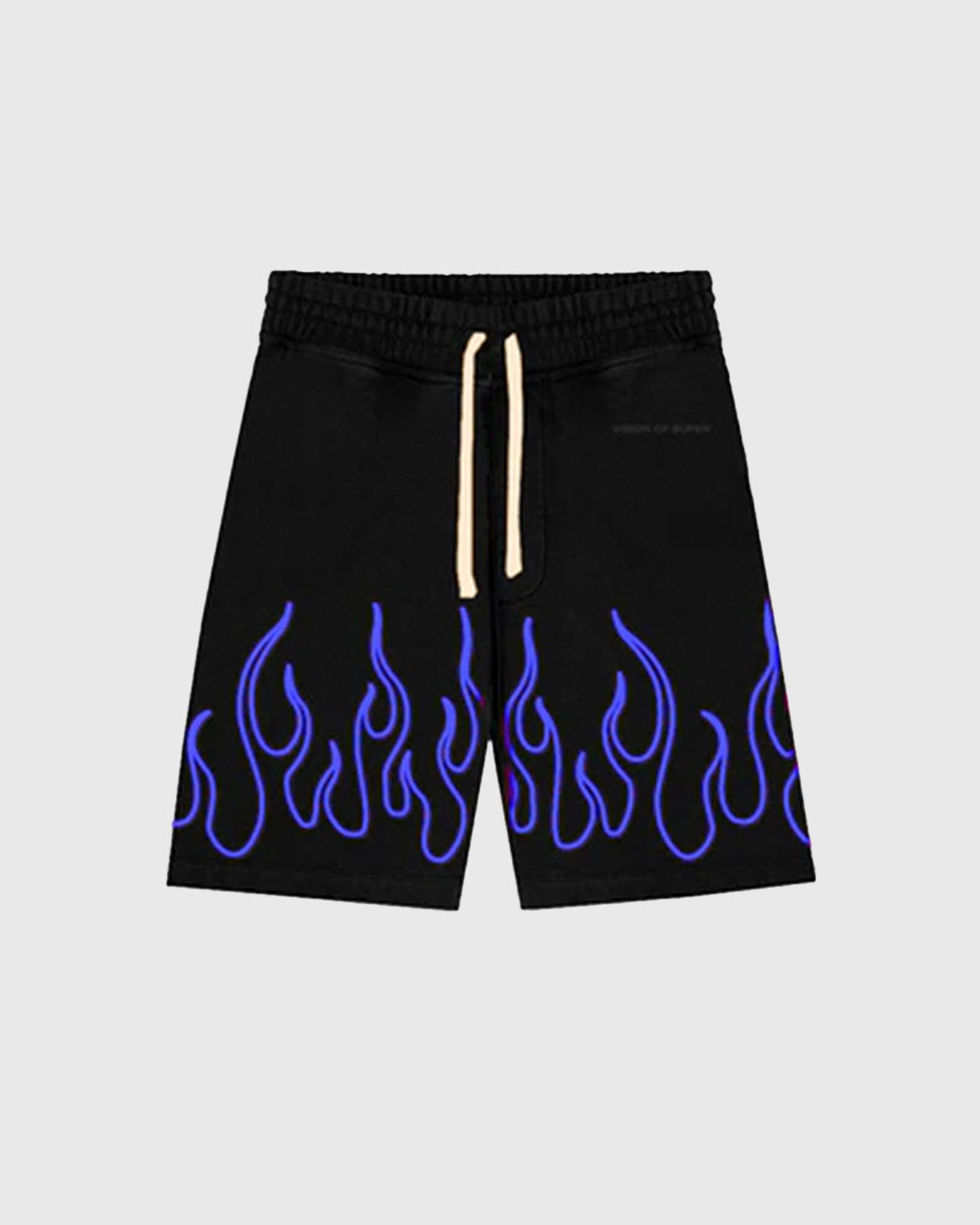 EMBROIDERED FLAMES SHORTS