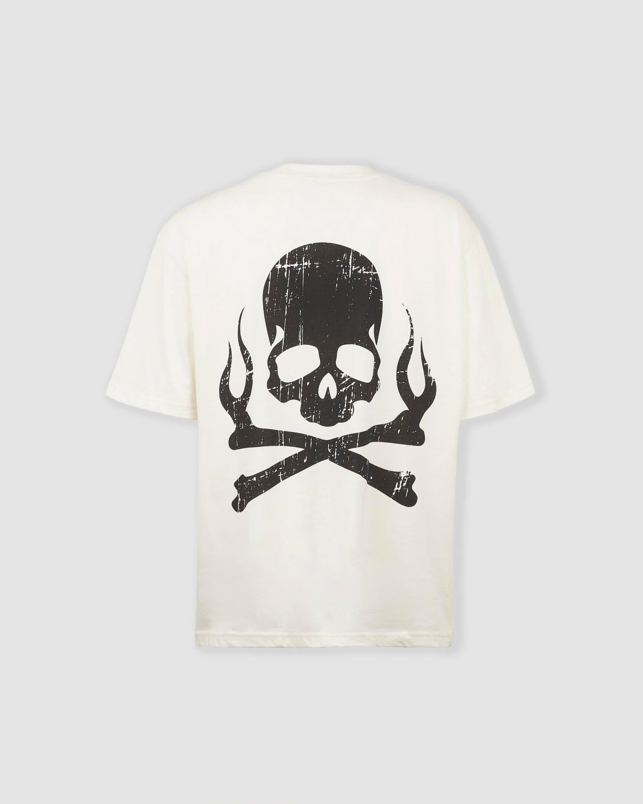 RUINED SKULL PRINT T-SHIRT