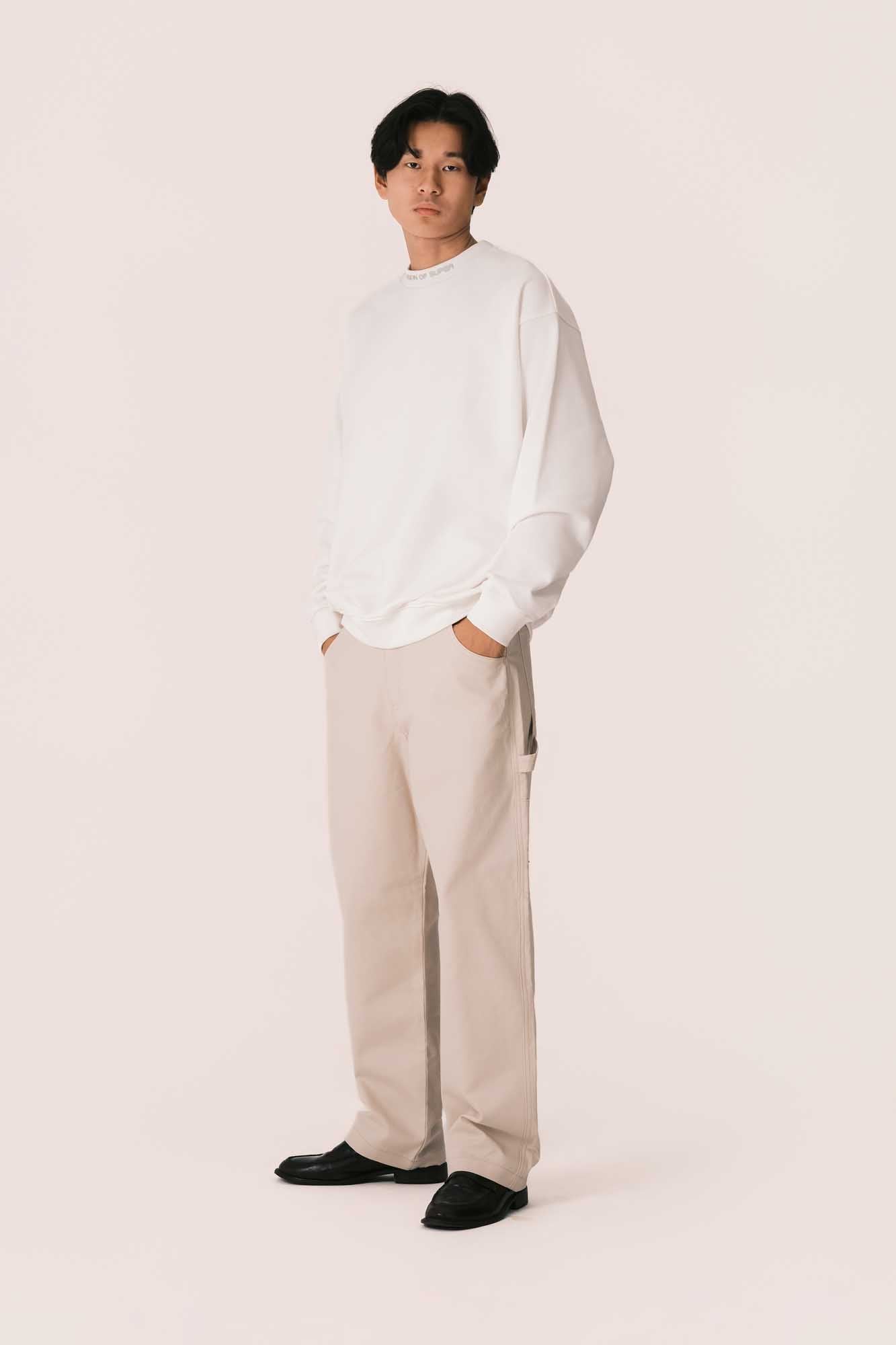 OFFWHITE CREWNECK WITH PRINT ON BACK