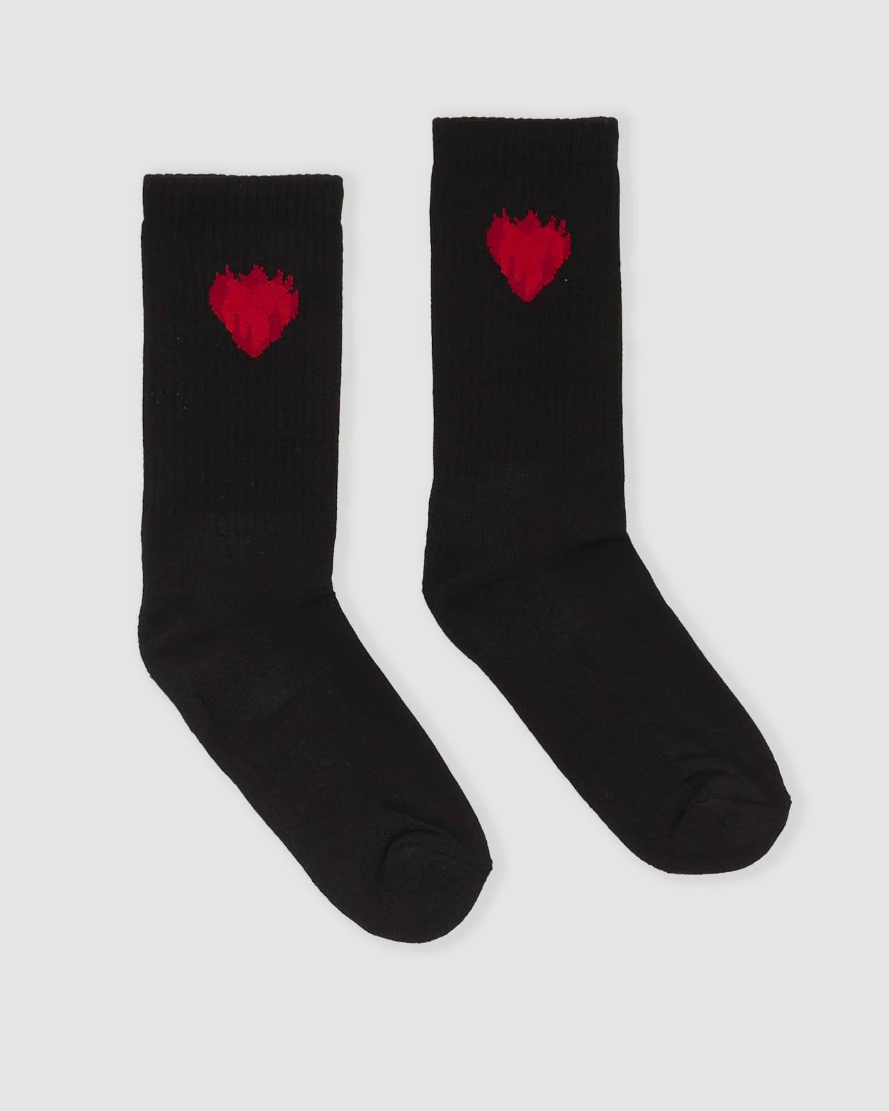 JACQUARD FLAMING HEART SOCKS