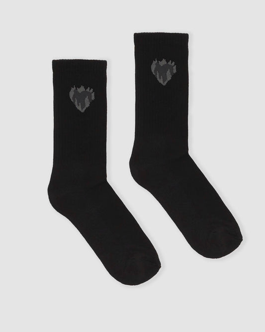 JACQUARD FLAMING HEART SOCKS