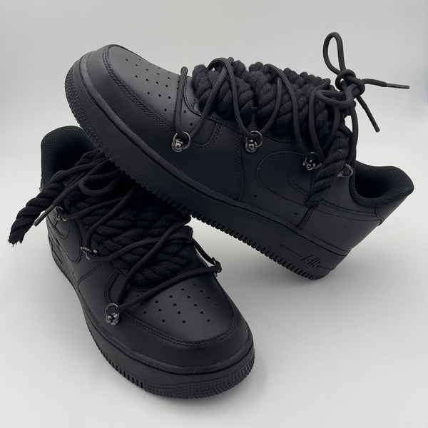Nike Air Force 1 “Rope Laces” Triple black