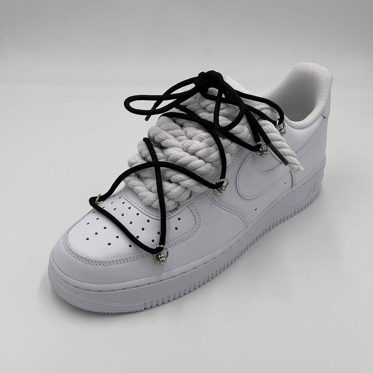 Nike Air Force 1 “Rope Laces White” Triple Black