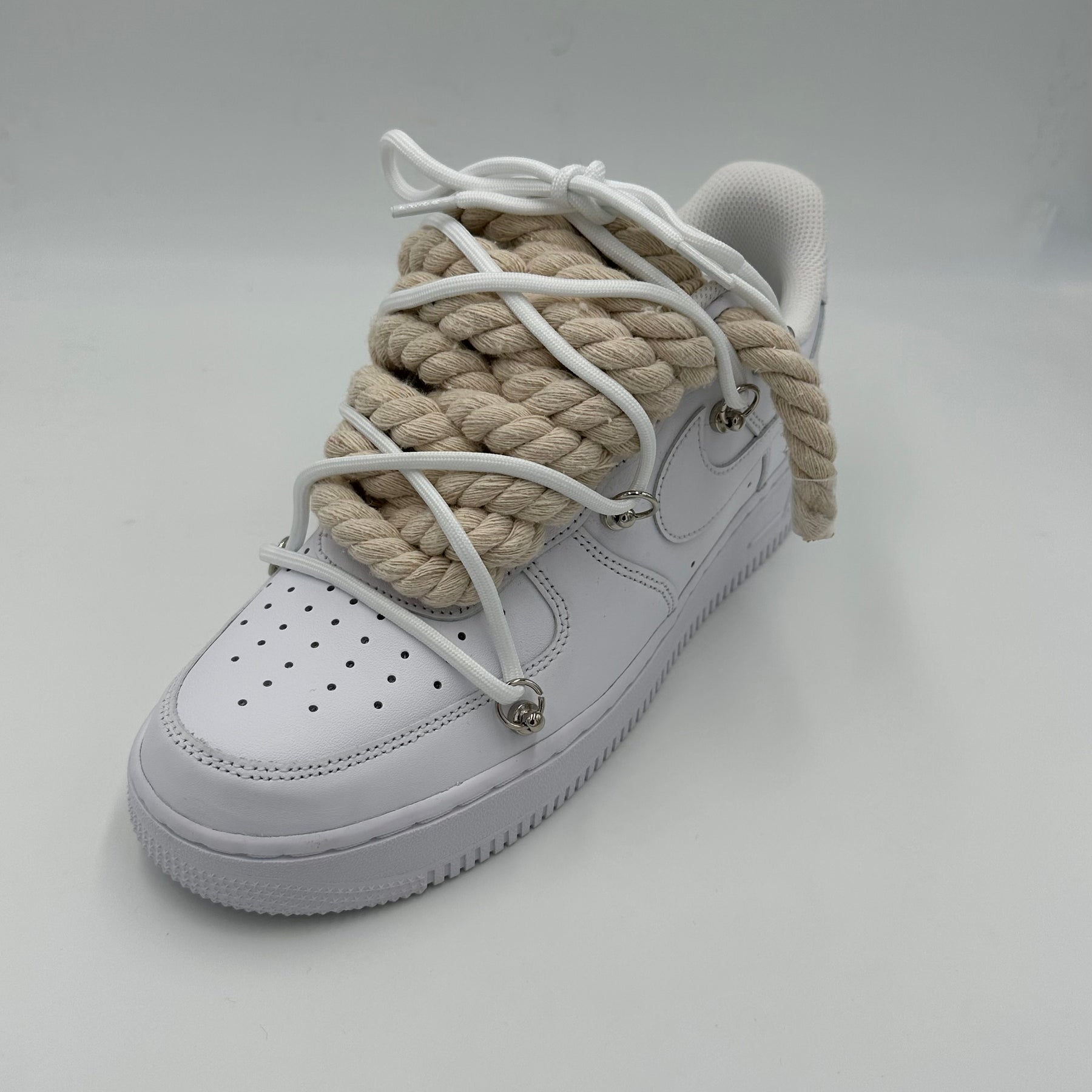 Nike Air Force 1 “Rope Laces Cream” Triple White