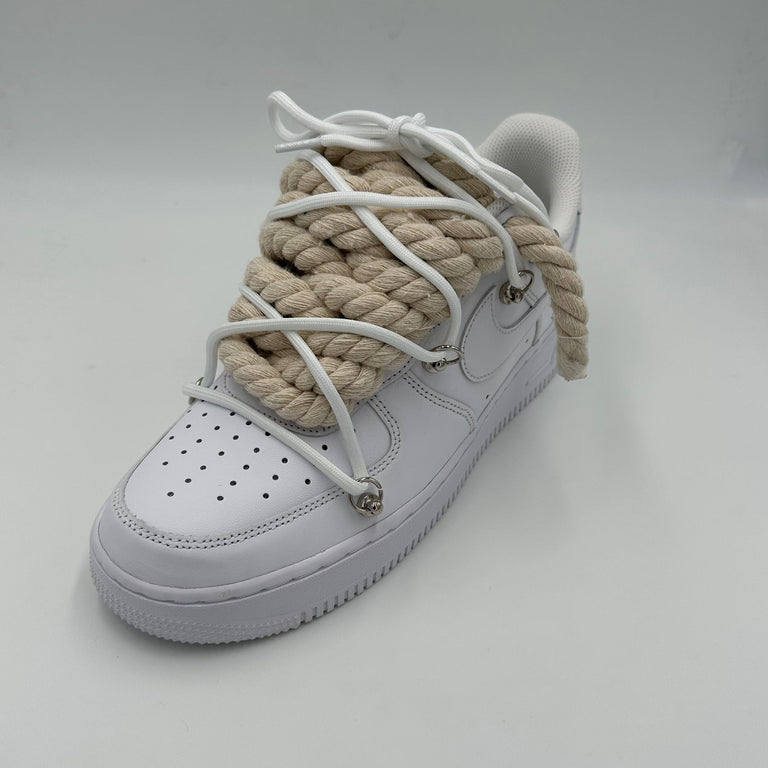 Nike Air Force 1 “Rope Laces Cream” Triple White
