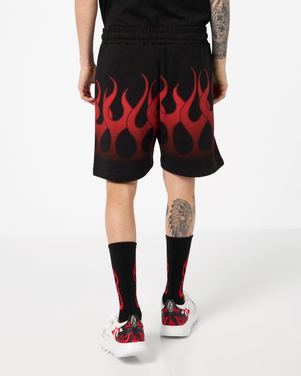 Black Shorts with Red Flames - Vision of Super