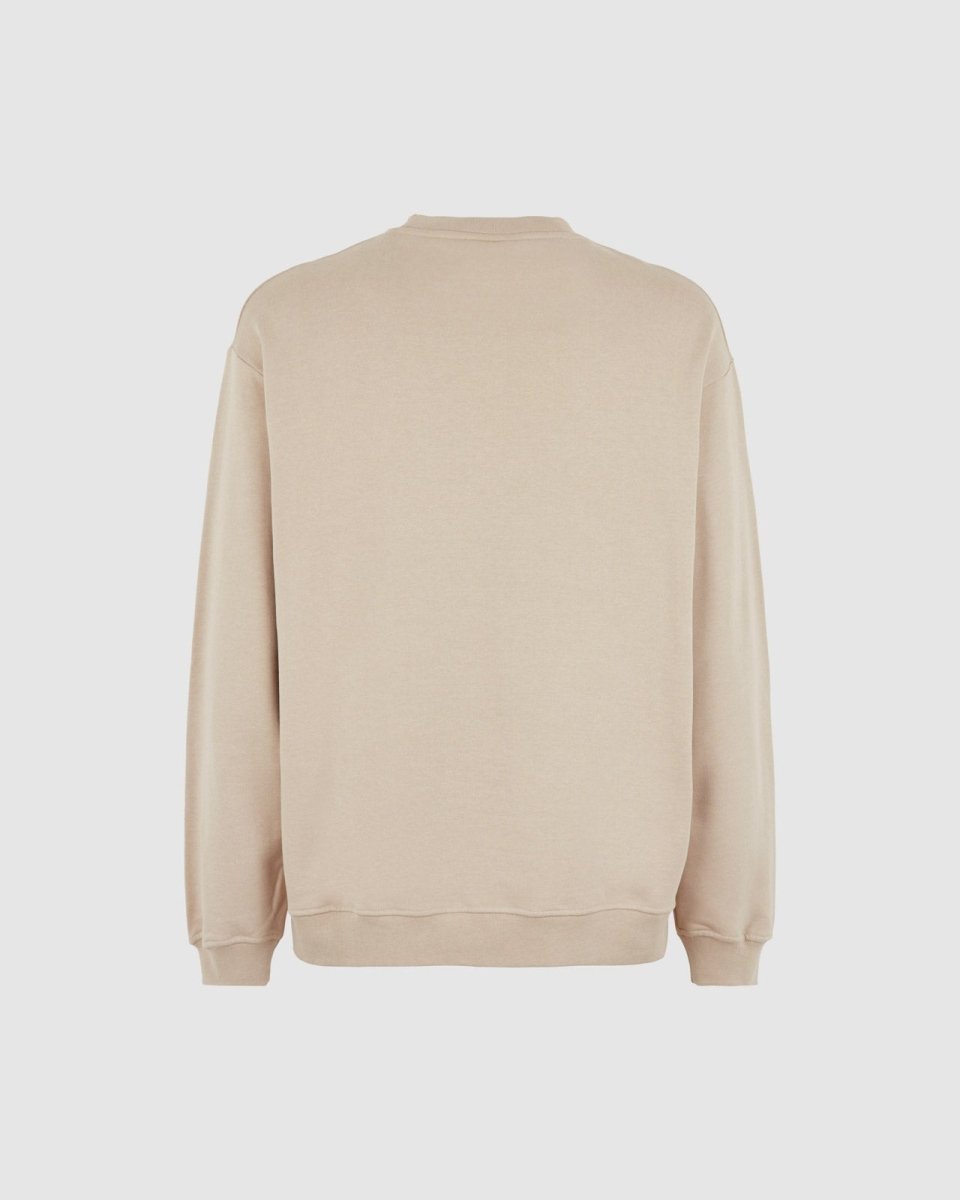 NUT CREWNECK WITH EMBROIDERED FLAMING HEART - Vision of Super