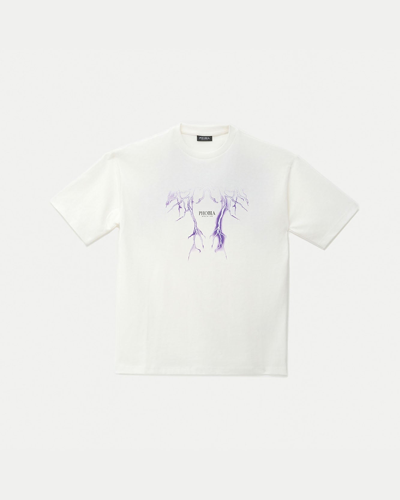 OFFWHITE TEE WITH SHADE LIGHTNING PURPLE
