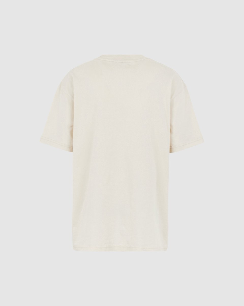 SAND T-SHIRT WITH EMBROIDERED FLAMING HEART - Vision of Super